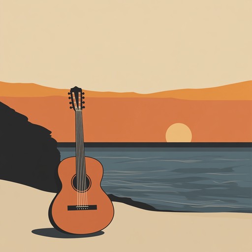 This track features smooth bossa nova rhythms and soothing guitar, evoking the serene atmosphere of a sunset over calm ocean waters, inviting relaxation and reflection.