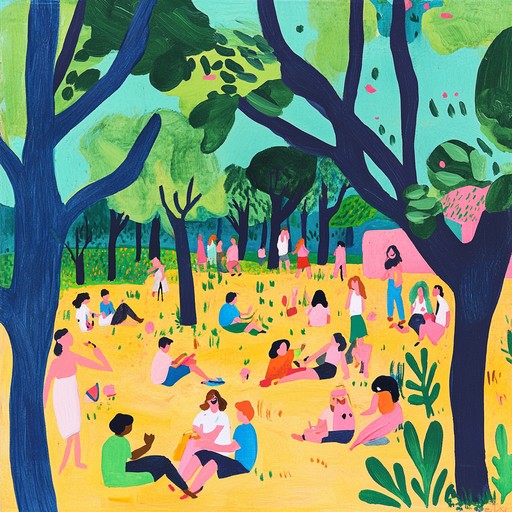 A lively instrumental rap piece full of infectious energy and joy, blending catchy beats and vibrant melodies to create a heartwarming and uplifting musical experience.