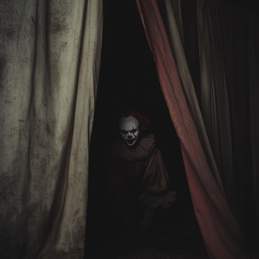 A composition featuring dark, chaotic circus music with unnerving horns, capturing the feeling of a clown's unhinged rage. This track combines unsettling humor with a frantic, menacing atmosphere perfect for creepy carnival scenes.