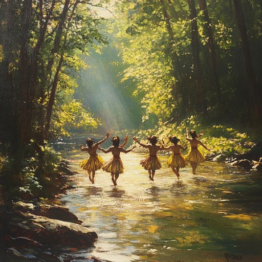 This lively bluegrass tune captures the essence of a joyful appalachian creekside dance, with upbeat rhythms, vibrant melodies, and toe tapping energy. Perfect for celebrating sunny summer fun and the joyful spirit of outdoor gatherings.