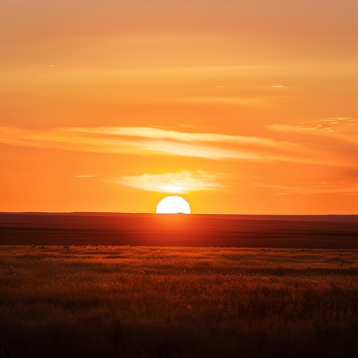 A grand orchestral piece that evokes the endless horizons and golden sunlit plains of the wild west. Rich string arrangements accompanied by a gentle acoustic guitar create a serene and nostalgic atmosphere. Ideal for capturing the beauty and spirit of western landscapes.