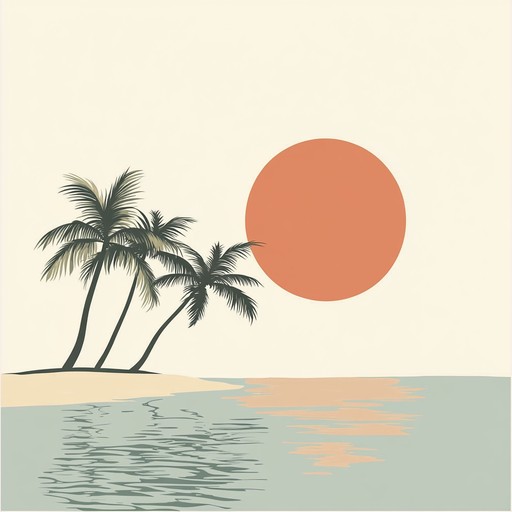 An instrumental piece combining soft reggaeton rhythms and gentle guitar, creating a tranquil tropical atmosphere reminiscent of a calm seaside evening.