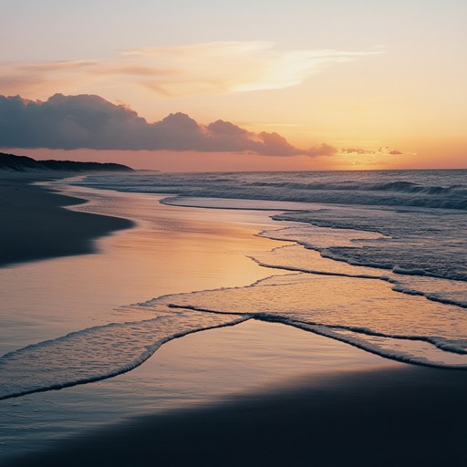 An instrumental piece blending soothing rhythms and mellow melodies to evoke the calmness of a sunset by the sea, inviting listeners to sway gently to the soft mambo beats.