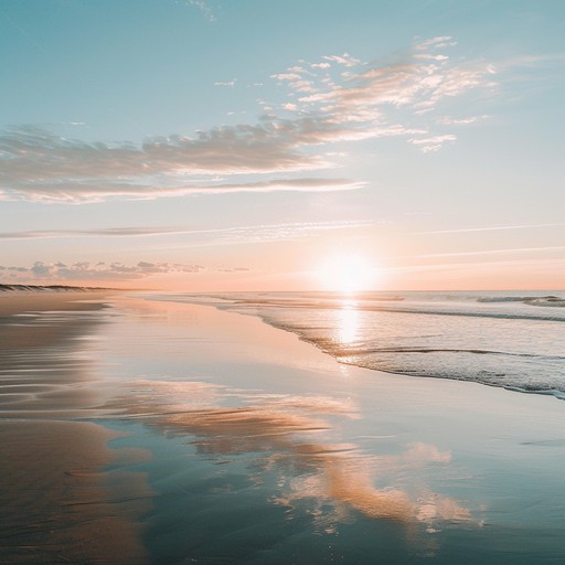 Imagine an empty beach during sunset, golden hues reflecting off the calm waves. Soft guitar melodies, mellow synths, and gentle percussion capture this peaceful ambiance, creating a perfect backdrop for introspection and relaxation. Imagine an empty beach during sunset, golden hues reflecting off the calm waves. Soft guitar melodies, mellow synths, and gentle percussion capture this peaceful ambiance, creating a perfect backdrop for introspection and relaxation.
