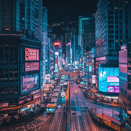 This track captures the essence of a bustling, neon lit cityscape. It melds the pulsating rhythms of urban life with the serene flow of progressive house, using a synthesizer to create a soundscape that feels both familiar and intriguingly futuristic.