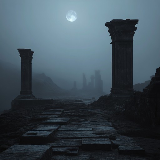 An ethereal orchestral journey through haunting landscapes of lost memories, blending dark melodies and atmospheric soundscapes to evoke profound mystery and melancholy