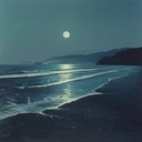 ambient soundscapes evoke calm, moonlit oceanic dreamlike escape.