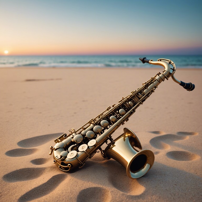 Delve deeper into a state of relaxation with each saxophone note playing a poignant, tranquil melody that echoes the peacefulness of a dimming dusk, creating an atmosphere of comfort and tranquility.