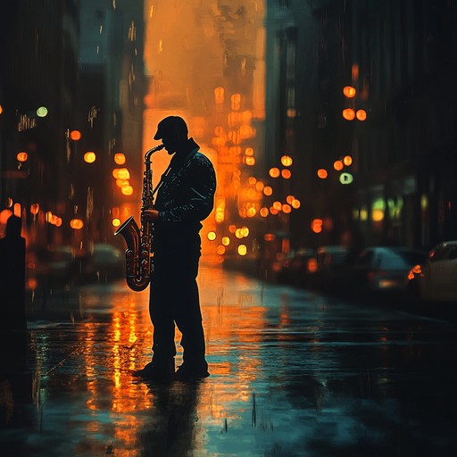 An evocative blend of smooth beats and soulful saxophone, painting a picture of quiet urban nights and introspective moments, inviting listeners to lose themselves in the city's heartbeat