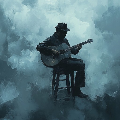 Experience a heartfelt journey where mournful guitar leads paint sorrowful tales over a blues rock background, capturing the essence of solitude and introspection.