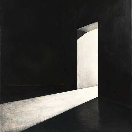 A composition designed for a music box that weaves through a spectrum of minor keys and haunting undertones, creating imagery of shadows moving mysteriously across dimly lit walls. This piece captures the essence of suspense and gentle disturbance, suitable for evoking a slightly unsettling yet intriguing atmosphere.