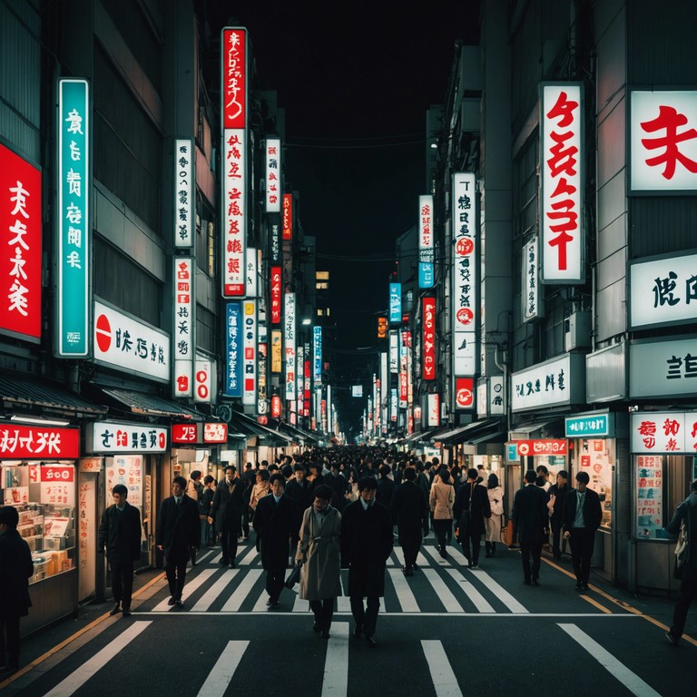 Imagine the pulsating energy of tokyo at night, with neon lights casting vibrant colors and the city in constant motion. This track captures the essence of modern tokyo through an exciting, fast paced j pop composition, characterized by its lively rhythm and electronic vibes, perfect for a night drive or adventure in the city.