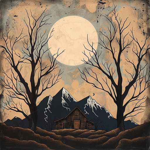 A suspenseful bluegrass track woven with haunting banjo riffs and eerie fiddle echoes, embodying the unsettling tales of appalachian ghosts and spirits. The sparse arrangement amplifies the sense of dread, making it perfect for horror themed scenes or dark, rustic settings.