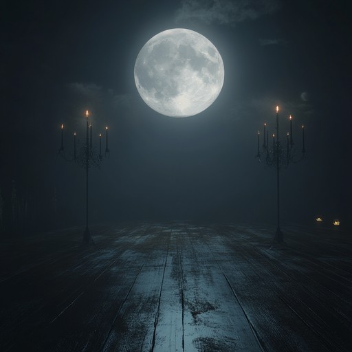 Experience an unsettling yet captivating atmosphere with spooky midnight waltz. This track merges eerie synthesizers with driving rock guitars and a danceable beat, taking listeners on a chilling dance journey through a haunted ballroom.