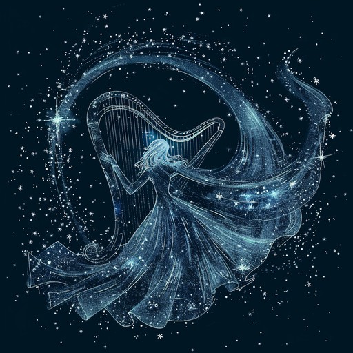 Traverse the realms of outer space with soothing harp notes that echo through the cosmic abyss. Enveloped by gentle ambient waves, this composition evokes an ethereal and serene voyage that is timeless and otherworldly