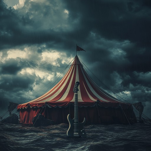 A unique instrumental blending the intensity of nu metal with whimsical, carnival like melodies. Gritty guitar riffs intertwine with quirky carnival organ lines and erratic drum patterns, creating an explosive yet playful soundscape. This track juxtaposes the heaviness of metal with the enchanting sounds of a circus, delivering a truly original and energetic performance.