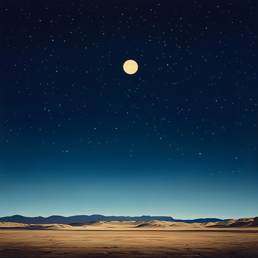 In an evocative fusion of electric guitar and atmospheric elements, this track transports listeners to a serene desert under a starlit sky. The electric guitar, with its haunting melody, intertwines with subtle wind sounds and distant echoes, creating a soundscape that's both tranquil and mysterious.