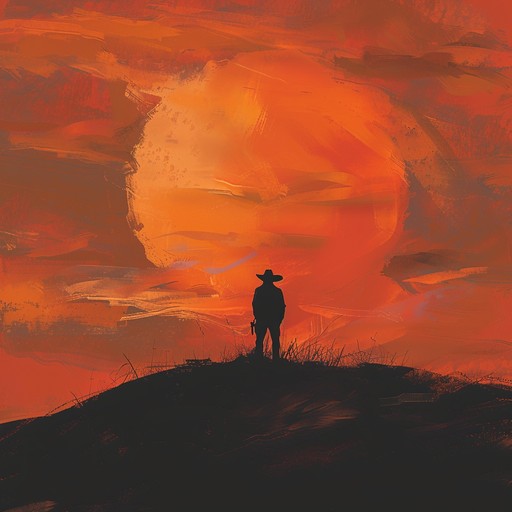 This instrumental piece captures the essence of a cowboy's final victory, with a sweeping orchestral arrangement that evokes the vast open plains and a sense of triumph. The composition uses rich brass sections, stirring strings, and rhythmic percussion to build an intense, emotional climax, embodying the spirit of western heroism.