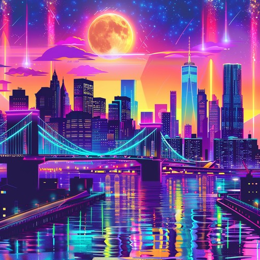 Feel the exuberance of 80s nightlife in a synth heavy track brimming with lively and funky vibes. This tune radiates the essence of vibrant city nights illuminated in neon lights and overflowing with infectious rhythms.