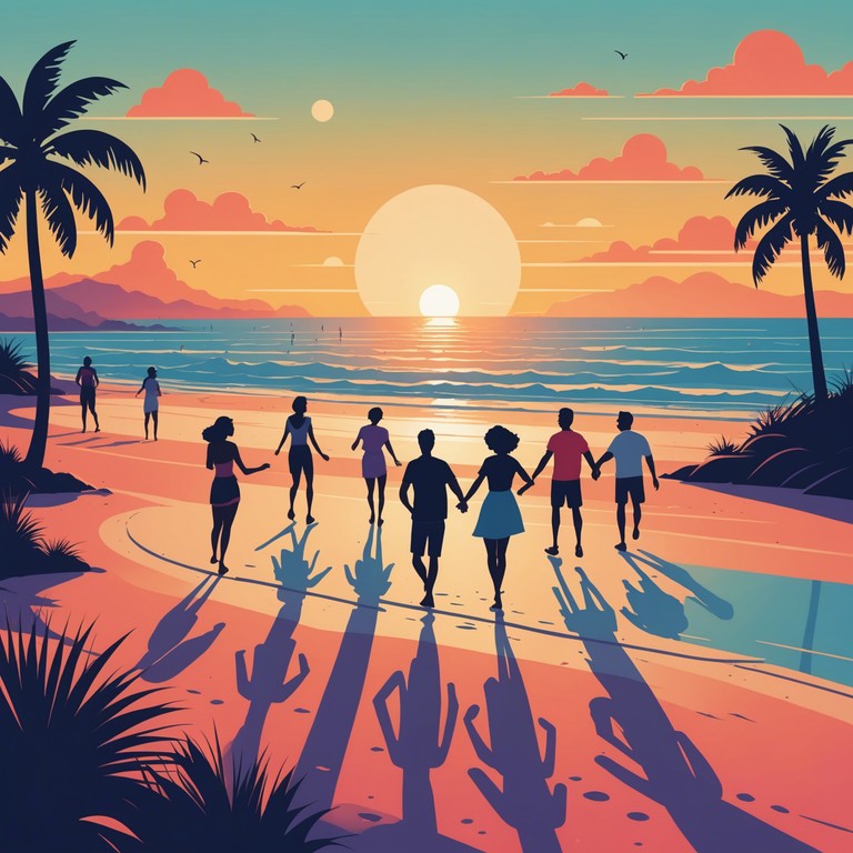 This track embodies the vibrant spirit of a latin sunrise celebration, perfectly capturing the lively rhythms and cheerful mood. As dawn breaks, the music blends traditional latin elements with a fresh, modern twist, inviting listeners to embrace the day with positivity and dancing.