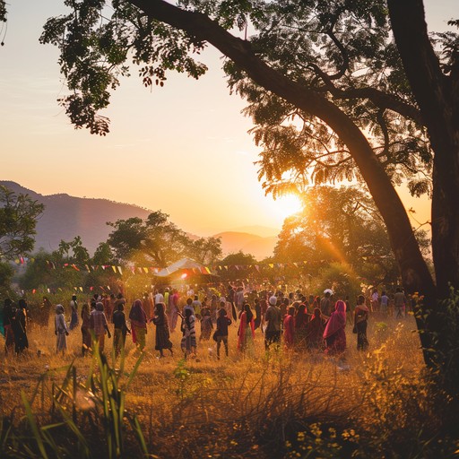 Bouncy sertanejo melody that's perfect for rustic countryside gatherings, highlighting spirited guitar riffs and buoyant accordion creating an atmosphere of happiness and unity