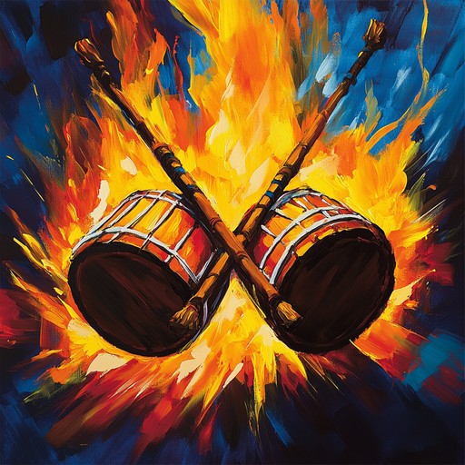 An aggressive instrumental bhangra piece showcasing powerful dhol beats and energetic melodies, blending traditional punjabi sounds with modern intensity to create a fiery and impassioned dance experience.