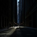 menacing soundscape evokes dread through deserted nocturnal cityscape