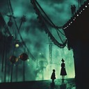 gothic rhythms with whimsical tunes creating eerie joyful atmosphere