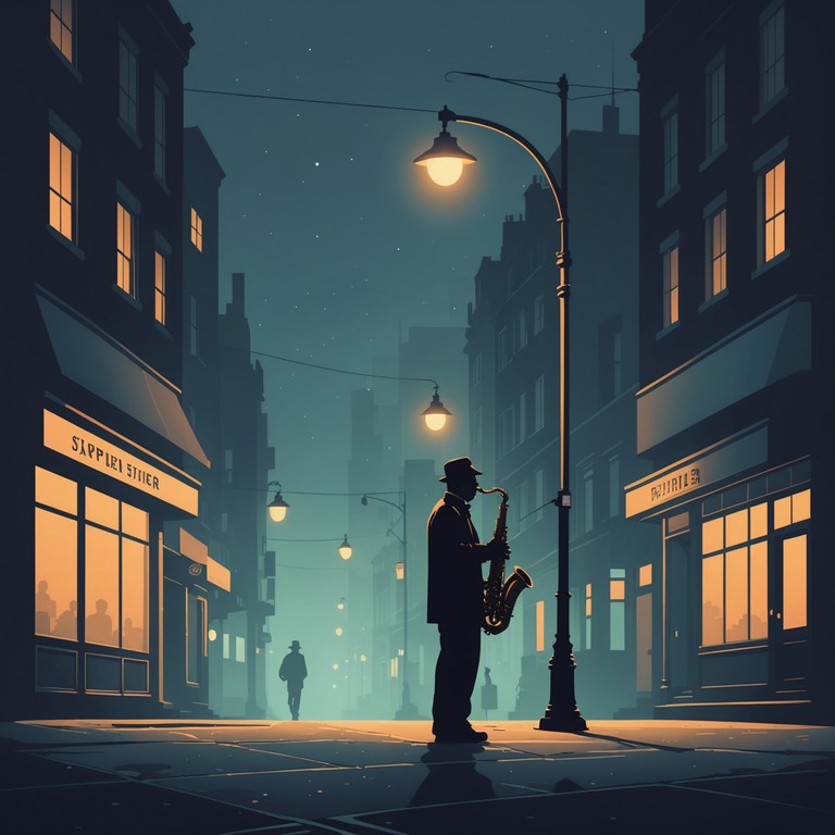 This jazz piece embodies a deep sense of longing as it blends traditional jazz elements with a modern, urban soundscape. The track starts with a gentle saxophone melody that echoes the sentiments of yearning and homesickness, gradually building into a more complex arrangement that reflects the bustling yet lonely city life. The interplay of instruments highlights the dichotomy between the comfort of home and the allure of the urban jungle.