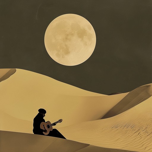 This instrumental track is a serene and elegant journey through the middle eastern desert under moonlight, featuring the graceful sounds of the oud blending with modern harmonies, creating an enchanting and tranquil ambiance.