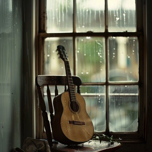 An atmospheric instrumental piece that features echoing guitars and gentle percussion, creating a mood of melancholy and introspection perfect for quiet contemplation on a rainy day