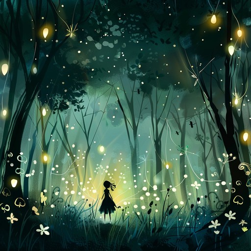 An enchanting melody that invites young listeners into a dreamlike forest filled with playful fairies and magical creatures, designed to spark imagination and warmth