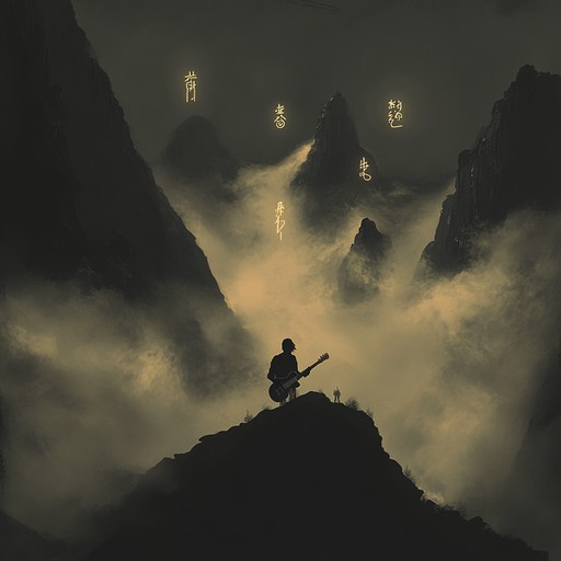 An instrumental heavy metal track that blends hypnotic guitar riffs with tibetan throat singing and droning atmospheric textures, creating a transcendent and meditative metal journey.