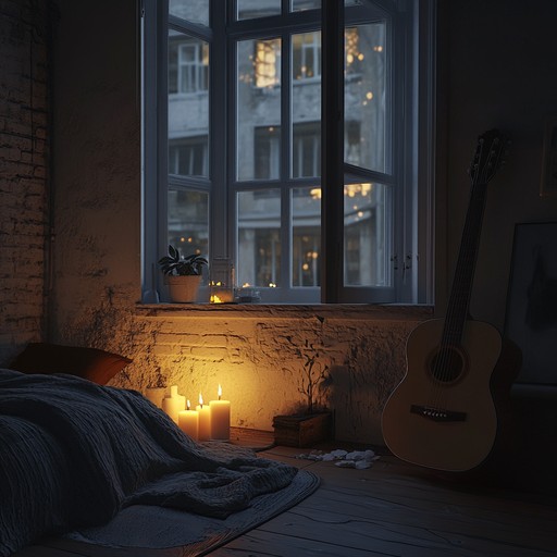 A beautiful blend of classic romantic guitar and ambient jazz, crafting a serene and intimate soundscape that evokes deep love and connection.