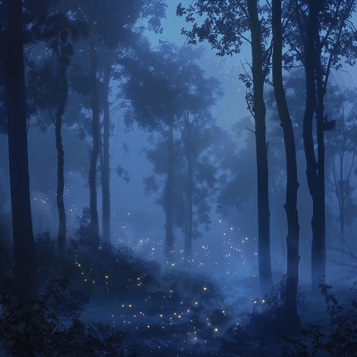 A tranquil yet eerie journey through a moonlit forest, the melody carried by a solitary acoustic guitar. Ethereal harmonies and soft, haunting drones create a peaceful ambiance tinged with melancholy, painting soundscapes of ancient woods and forgotten lore.