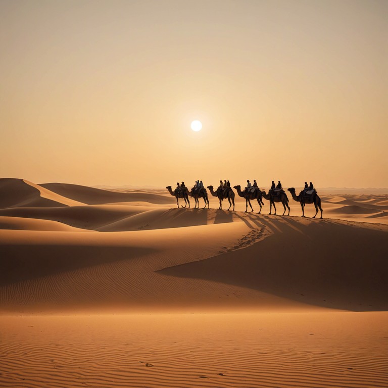 This track evokes a journey through the vast and stunning landscapes of the sahara desert, carried by the delicate sounds of ethnic instruments that bring forth the rich cultural heritage of the region. The music paints a picture of tranquil sands and timeless beauty, ideal for reflection and meditation.