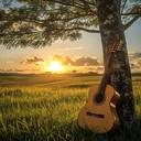 instrumental melody capturing love's echoes in brazilian countryside sunsets.