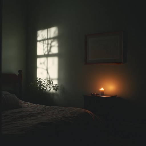 A blend of chilling synths and uncanny noises create an unsettling atmosphere reminiscent of ghostly presences hiding in the corner of a dark bedroom. The slow, pulsating rhythms add to the tension, building a creepy, skin crawling experience.