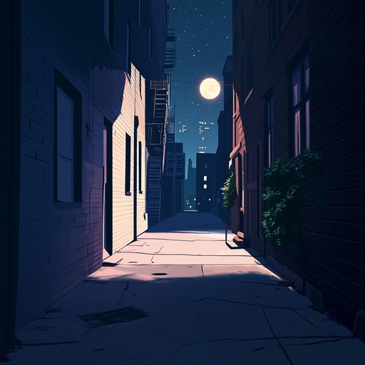 An ambient grime track with soothing synths and smooth rhythms, reflecting the peaceful energy of nighttime urban landscapes.