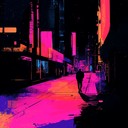 a haunting chillwave journey through deserted city streets at night.