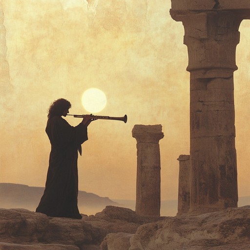 Envision a soundscape where the past whispers directly to the soul, through winds and sands of time, uncovering the deep connections we share with history through music.