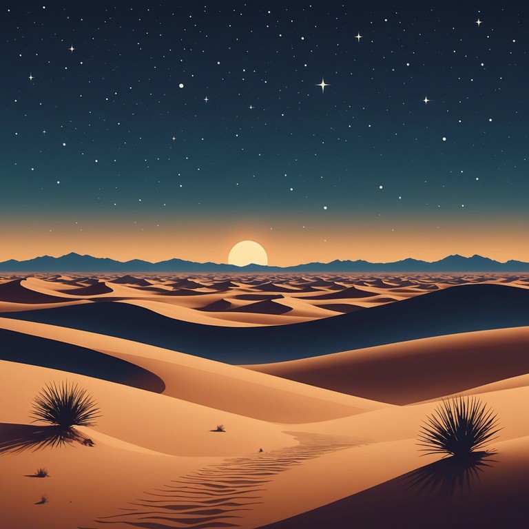 An entrancing composition that harmonizes the ethereal sounds of a sitar with pulsating trance rhythms, crafting a spellbinding journey through vast, starlit desert landscapes. The track blends traditional melodies with electronic beats, encapsulating the essence of a mystical night in the desert.