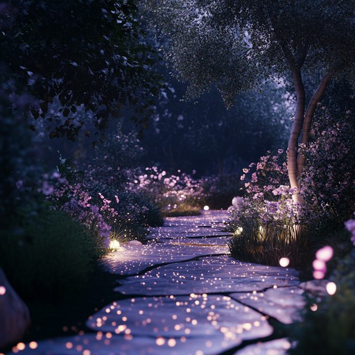 A soothing waltz that evokes the imagery of a tranquil, moonlit garden. The piece gently waltzes through soft melodies, creating a comforting and peaceful atmosphere. It is designed to relax the listener, bringing a sense of dreamy serenity.