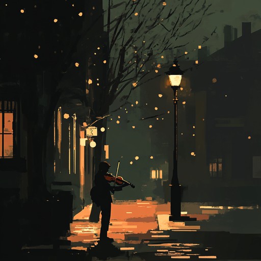 In this piece, embrace the urban nightscape, composing an orchestral symphony that captures the diverse and vibrant life of a city after dark. Blend the sounds of strings, brass, and woodwinds with the ambient noises of the city streets, creating a dynamic and atmospheric composition that tells stories of night time adventures, solitude, and intrigue under the urban lights.