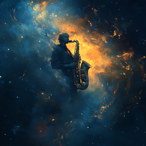 Begin a starlit journey that intertwines jazz solos with ambient space sounds. Featuring intricate saxophone pieces and ambient synths, this track offers a sophisticated blend of grounded jazz rhythms and ethereal celestial themes, perfect for reflective and expansive moments.