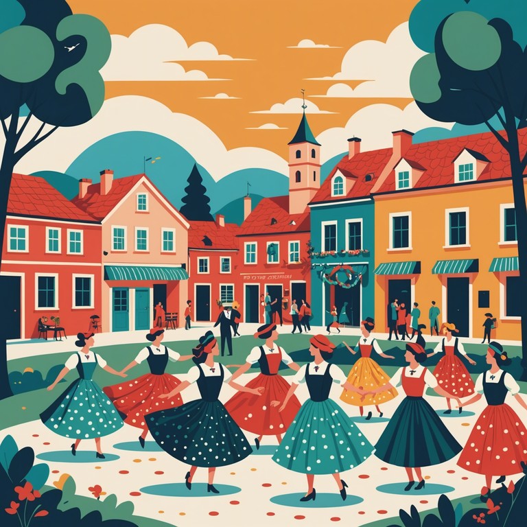 This playful polka track features a traditional rhythmic atmosphere, designed to evoke images of festive dances and joyful gatherings. Bright accordion melodies lead the charge, supported by a lively tempo that encourages dancing and tapping along. Ideal for bringing a sense of fun and tradition to any event, this composition mirrors the jovial spirit of an old world european village festival.