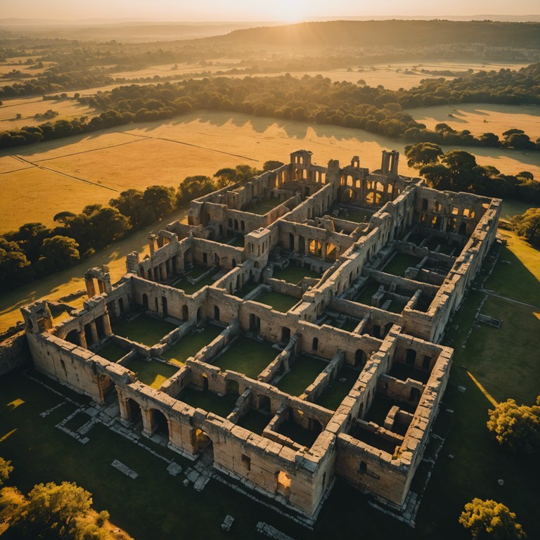 This instrumental track features an expansive orchestral arrangement that emulates the breathtaking awe of ancient civilizations and their enduring stories. Layered with rich strings and sweeping brass sections, the composition transports listeners to a time of mystic grandeur and epic narratives, capturing the essence of historical magnificence and valiant sagas.