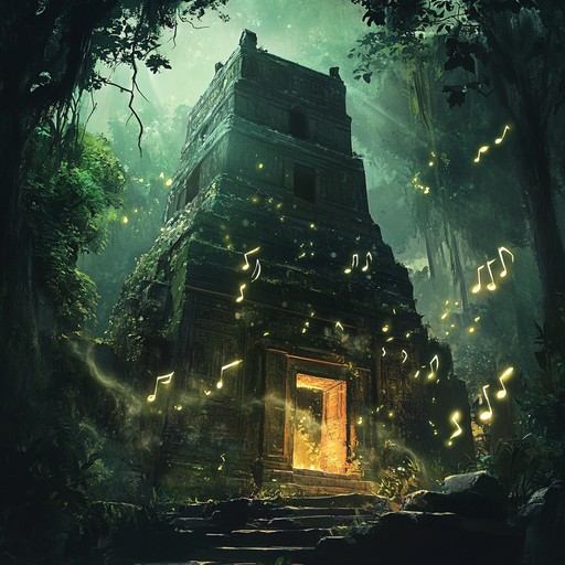 A high energy instrumental track blending indigenous percussion with modern drum n bass beats, creating an immersive and rhythmic soundscape that transports listeners to ancient temples in distant lands.