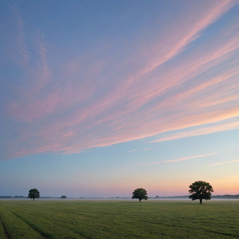 This track creates a narrative journey from the quiet early dawn, gradually filling with light and transforming into a dynamic, energetic morning on the american plains. Ideal for invoking a feeling of renewal and excitement.