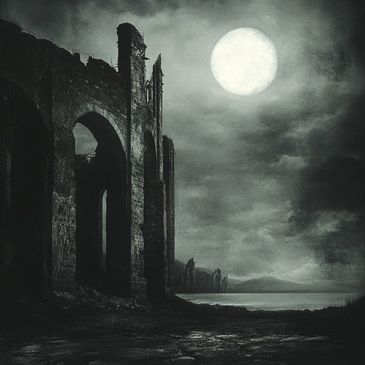 An ethereal blend of dark, haunting melodies and brooding atmospheres, haunted midnight echoes takes listeners on a somber journey through moonlit, desolate landscapes. The prominent use of reverb drenched guitar weaves a melancholic tale, underpinned by subtle, ominous synth pads and light percussion, creating an unsettling yet enthralling sonic experience.